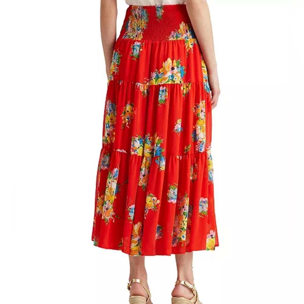 Lauren Ralph Lauren- Women’s Floral Maxi Skirt - Size 2X - Picture 3 of 7
